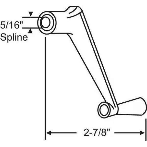Crank Handle Aluminum, Strybuc, Mfr#: 37-102